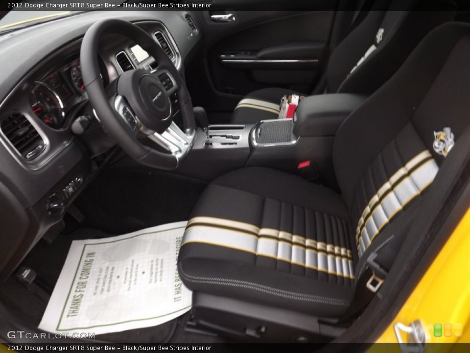Black/Super Bee Stripes Interior Photo for the 2012 Dodge Charger SRT8 Super Bee #64432721