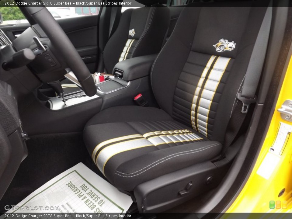 Black/Super Bee Stripes Interior Photo for the 2012 Dodge Charger SRT8 Super Bee #64432727