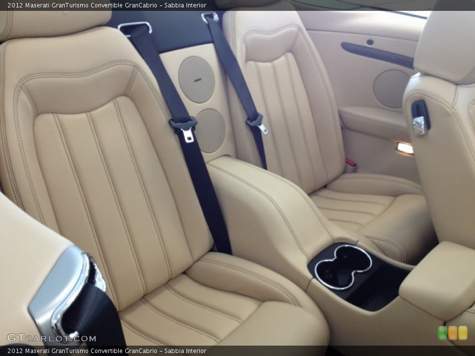 Sabbia Interior Rear Seat for the 2012 Maserati GranTurismo Convertible GranCabrio #64434578