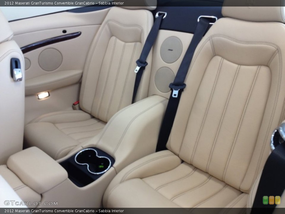 Sabbia Interior Rear Seat for the 2012 Maserati GranTurismo Convertible GranCabrio #64434617