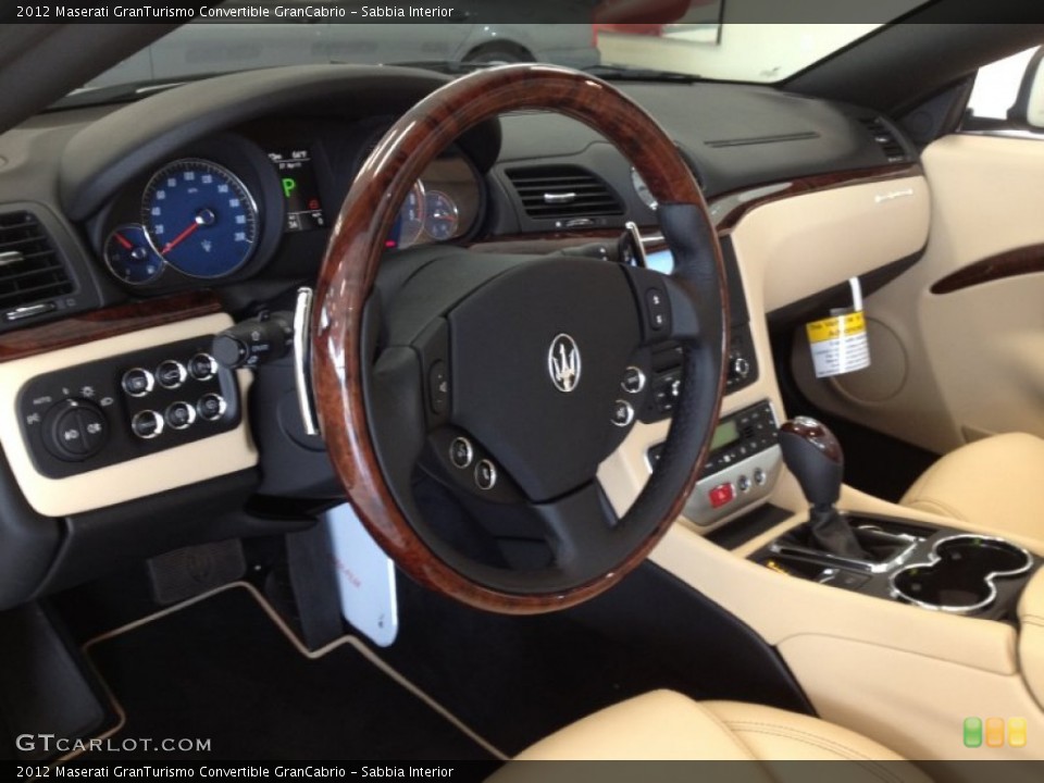 Sabbia Interior Steering Wheel for the 2012 Maserati GranTurismo Convertible GranCabrio #64434644