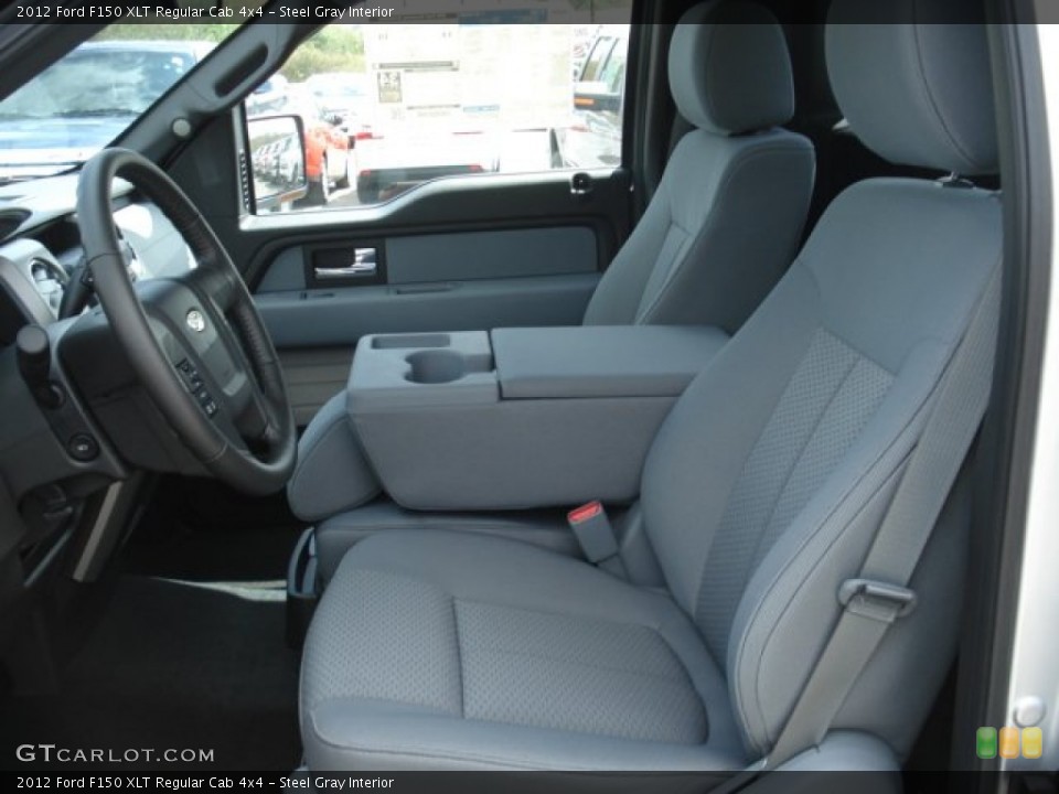 Steel Gray Interior Photo for the 2012 Ford F150 XLT Regular Cab 4x4 #64436815