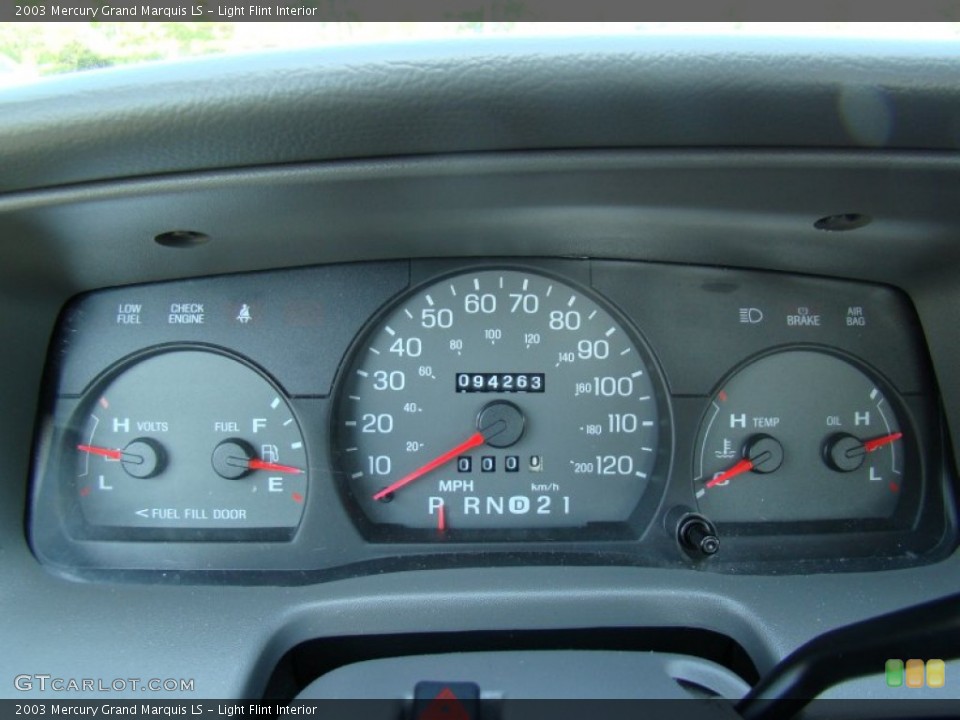 Light Flint Interior Gauges for the 2003 Mercury Grand Marquis LS #64436904