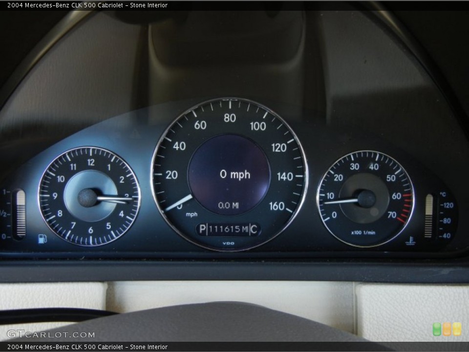Stone Interior Gauges for the 2004 Mercedes-Benz CLK 500 Cabriolet #64440516