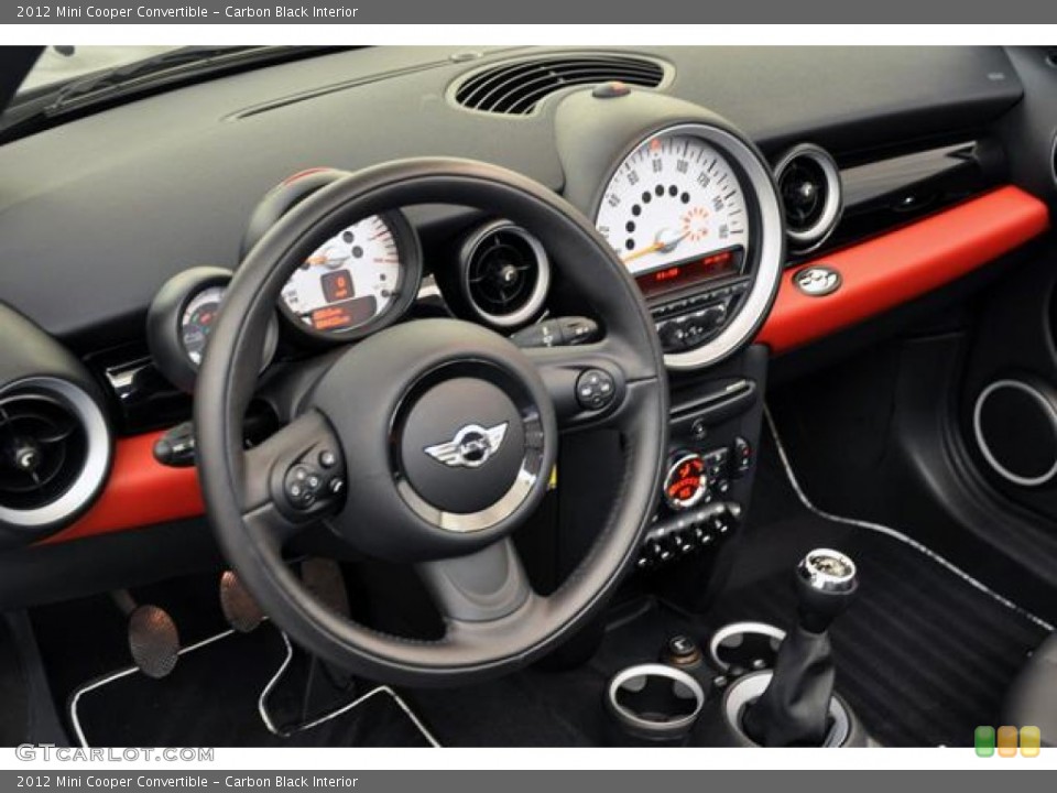 Carbon Black Interior Dashboard for the 2012 Mini Cooper Convertible #64442055
