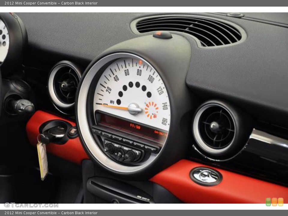 Carbon Black Interior Gauges for the 2012 Mini Cooper Convertible #64442064
