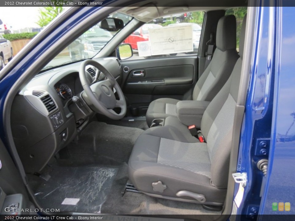 Ebony Interior Front Seat for the 2012 Chevrolet Colorado LT Crew Cab #64442799