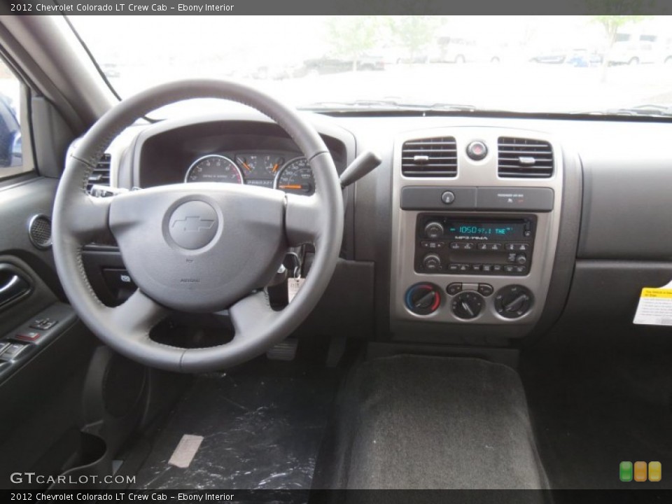 Ebony Interior Dashboard for the 2012 Chevrolet Colorado LT Crew Cab #64442827