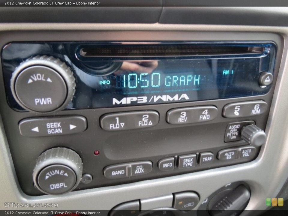 Ebony Interior Audio System for the 2012 Chevrolet Colorado LT Crew Cab #64442847