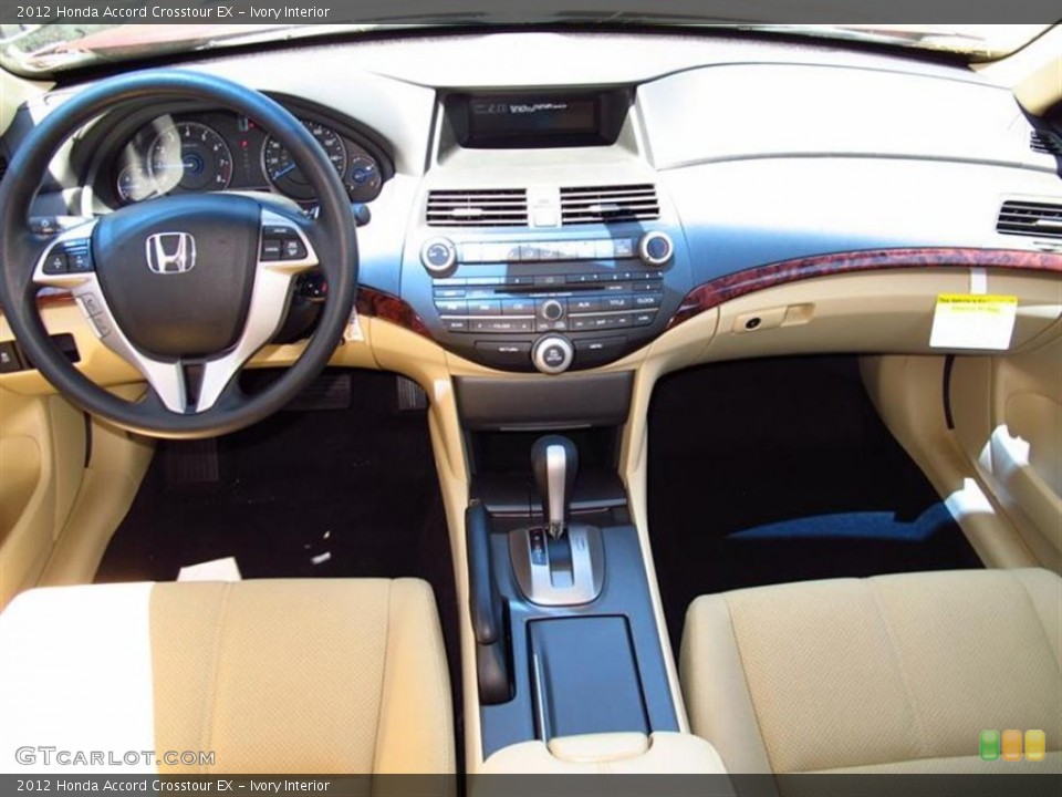 Ivory Interior Dashboard for the 2012 Honda Accord Crosstour EX #64444542