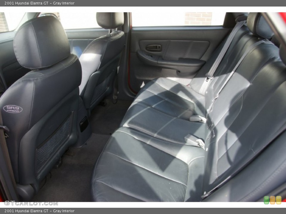 Gray Interior Rear Seat for the 2001 Hyundai Elantra GT #64445481