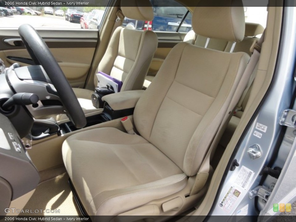 Ivory Interior Front Seat for the 2006 Honda Civic Hybrid Sedan #64447644