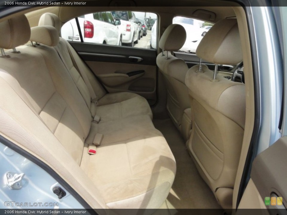 Ivory Interior Rear Seat for the 2006 Honda Civic Hybrid Sedan #64447680