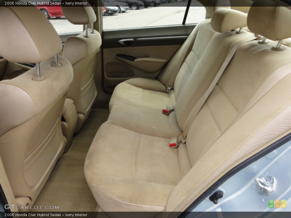 Ivory Interior Rear Seat for the 2006 Honda Civic Hybrid Sedan #64447689