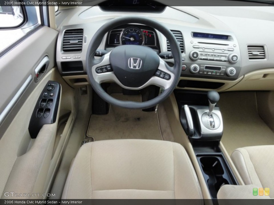Ivory Interior Dashboard for the 2006 Honda Civic Hybrid Sedan #64447719