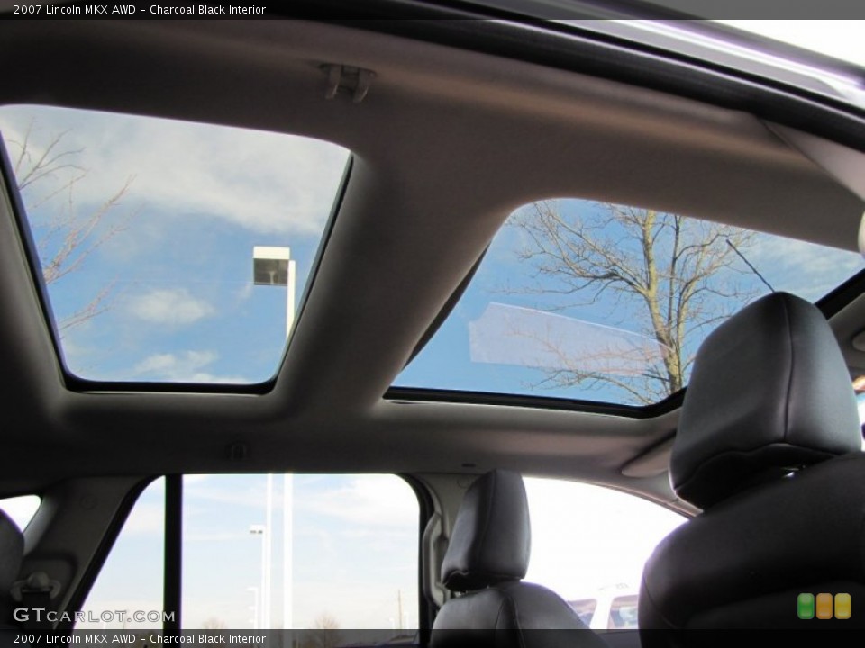 Charcoal Black Interior Sunroof for the 2007 Lincoln MKX AWD #64448865