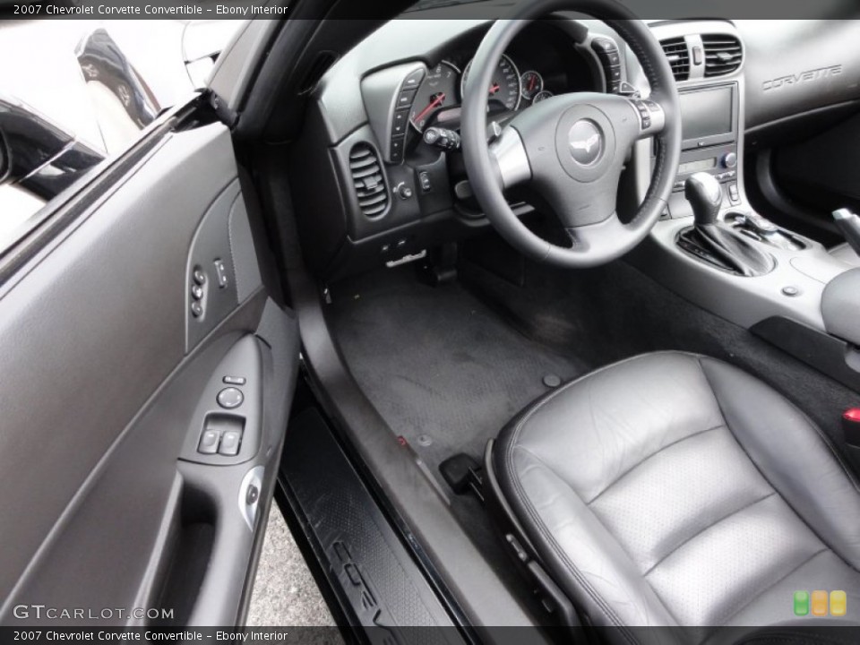 Ebony Interior Photo for the 2007 Chevrolet Corvette Convertible #64449387