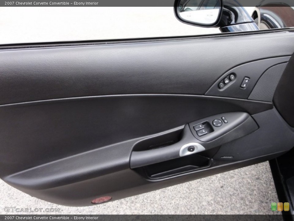 Ebony Interior Door Panel for the 2007 Chevrolet Corvette Convertible #64449396