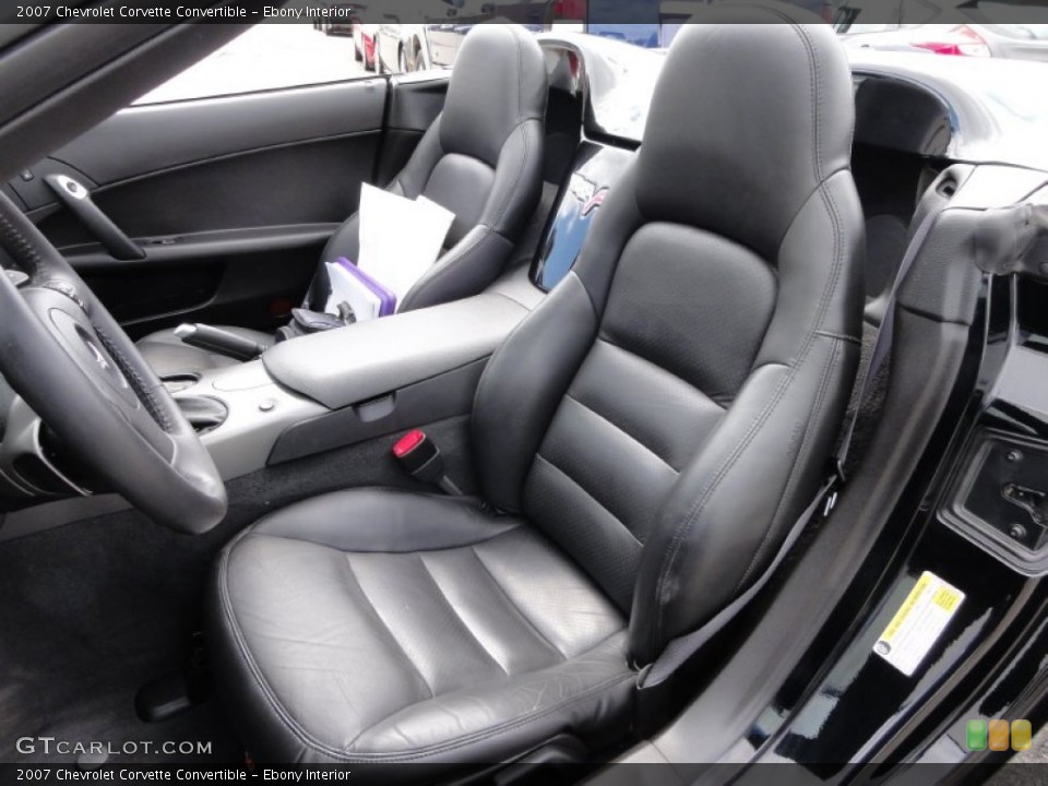 Ebony Interior Photo for the 2007 Chevrolet Corvette Convertible #64449420