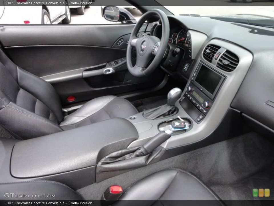 Ebony Interior Photo for the 2007 Chevrolet Corvette Convertible #64449442