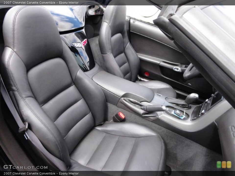 Ebony Interior Photo for the 2007 Chevrolet Corvette Convertible #64449459