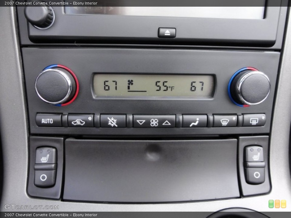 Ebony Interior Controls for the 2007 Chevrolet Corvette Convertible #64449587
