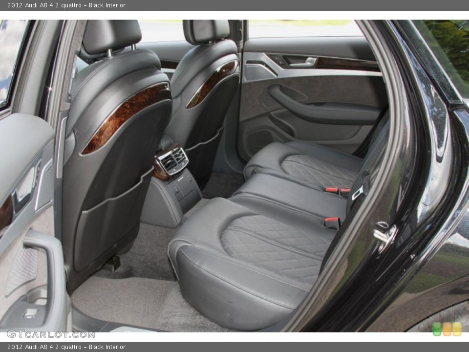 Black Interior Rear Seat for the 2012 Audi A8 4.2 quattro #64456011