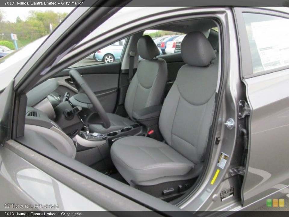 Gray Interior Photo for the 2013 Hyundai Elantra Limited #64460523