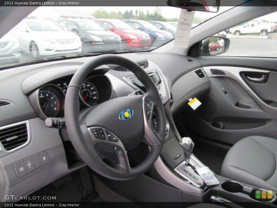 Gray Interior Dashboard for the 2013 Hyundai Elantra Limited #64460528