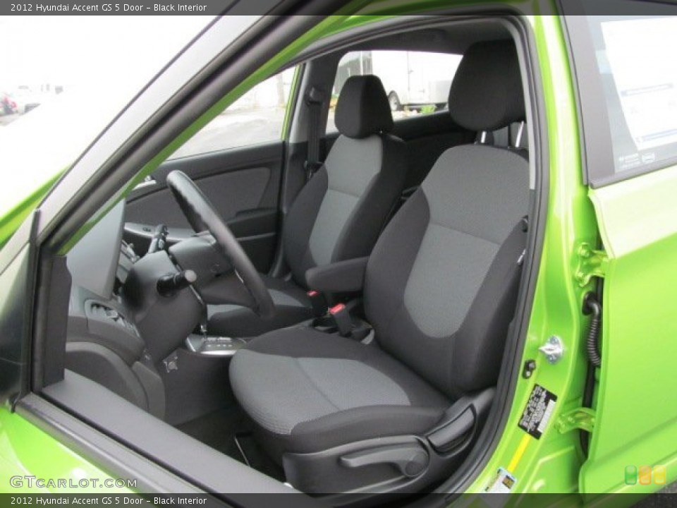 Black Interior Photo for the 2012 Hyundai Accent GS 5 Door #64460977
