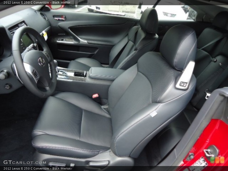 Black Interior Photo for the 2012 Lexus IS 250 C Convertible #64466253