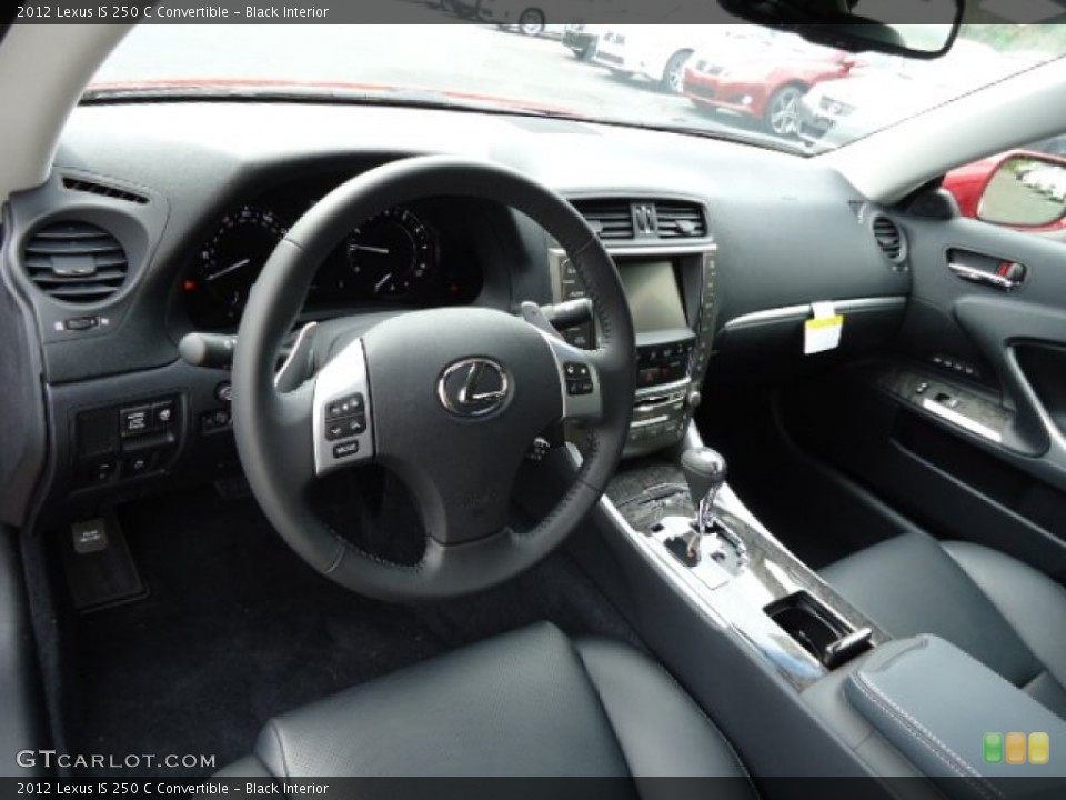 Black Interior Prime Interior for the 2012 Lexus IS 250 C Convertible #64466271