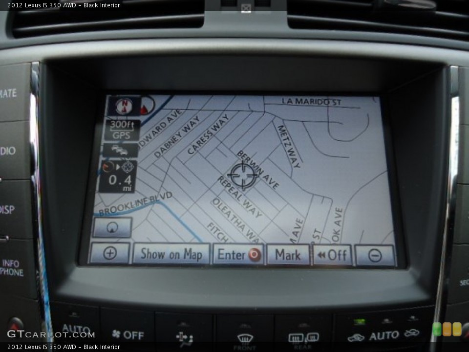 Black Interior Navigation for the 2012 Lexus IS 350 AWD #64466825