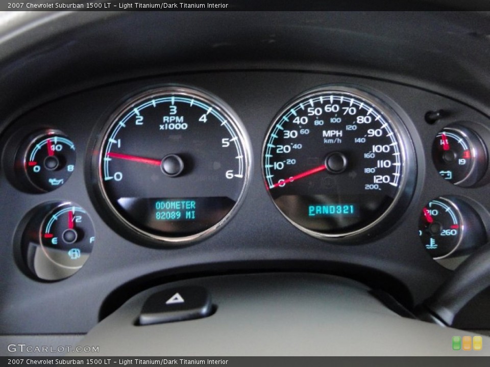 Light Titanium/Dark Titanium Interior Gauges for the 2007 Chevrolet Suburban 1500 LT #64469604