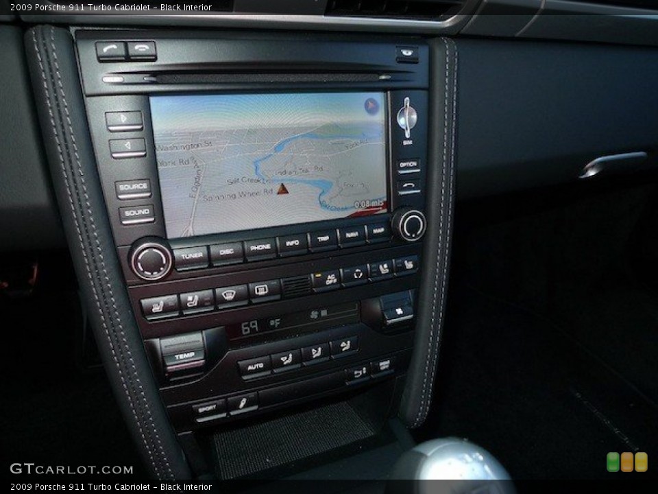 Black Interior Navigation for the 2009 Porsche 911 Turbo Cabriolet #64470381