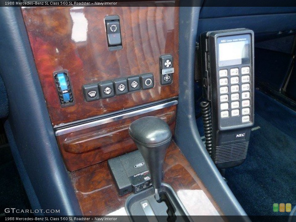 Navy Interior Controls for the 1988 Mercedes-Benz SL Class 560 SL Roadster #64470924