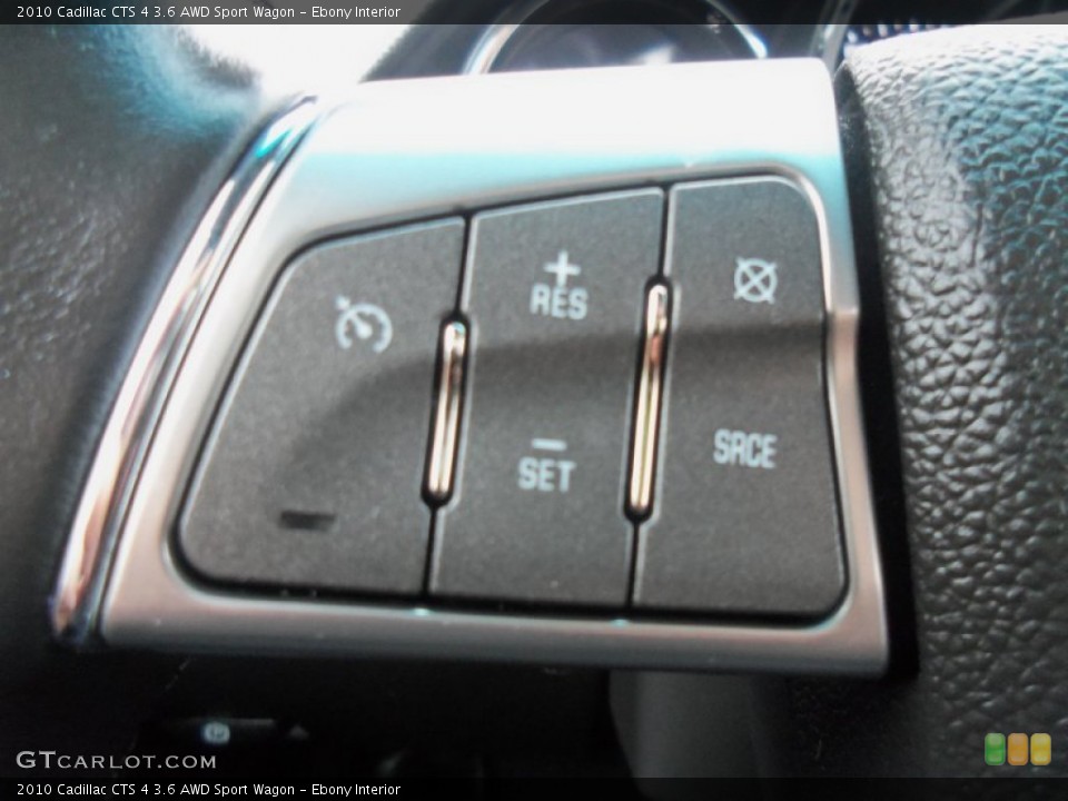 Ebony Interior Controls for the 2010 Cadillac CTS 4 3.6 AWD Sport Wagon #64477969