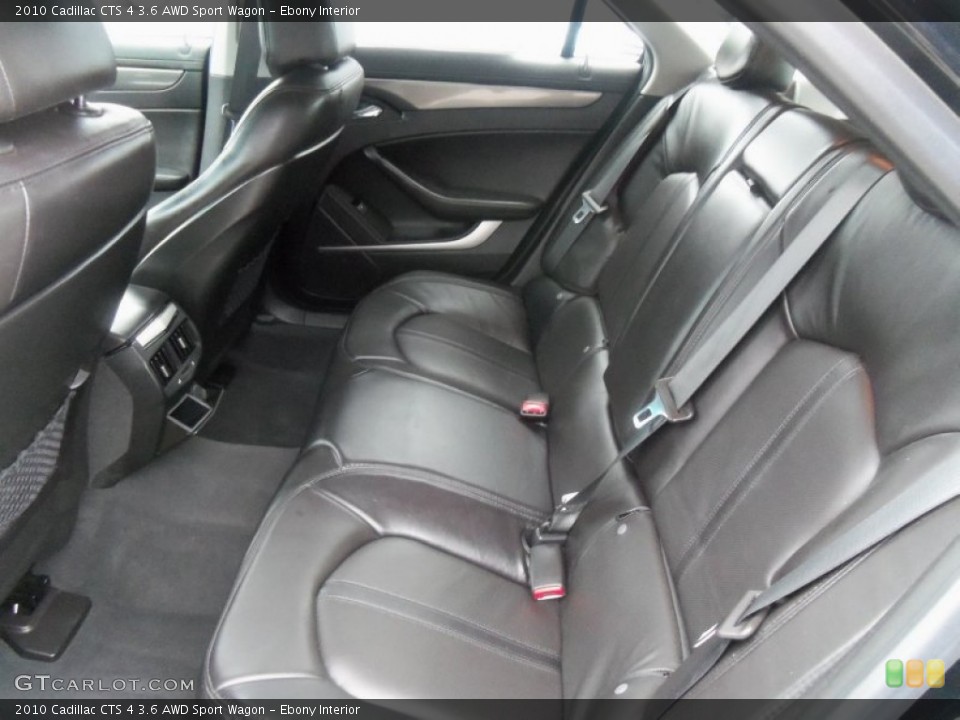 Ebony Interior Rear Seat for the 2010 Cadillac CTS 4 3.6 AWD Sport Wagon #64478008