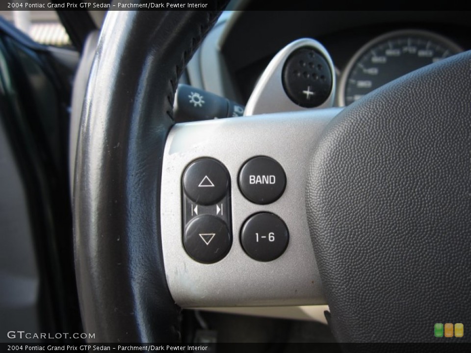Parchment/Dark Pewter Interior Controls for the 2004 Pontiac Grand Prix GTP Sedan #64482312