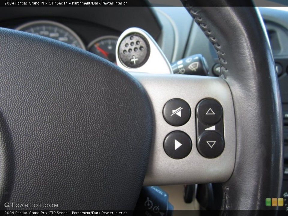 Parchment/Dark Pewter Interior Controls for the 2004 Pontiac Grand Prix GTP Sedan #64482321