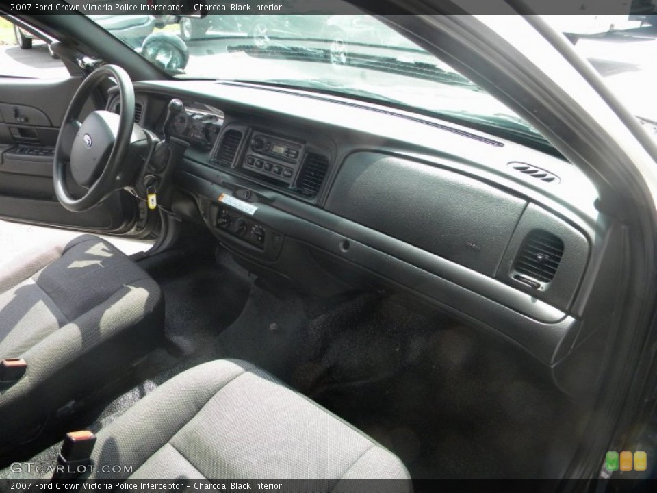 Charcoal Black Interior Dashboard for the 2007 Ford Crown Victoria Police Interceptor #64487819