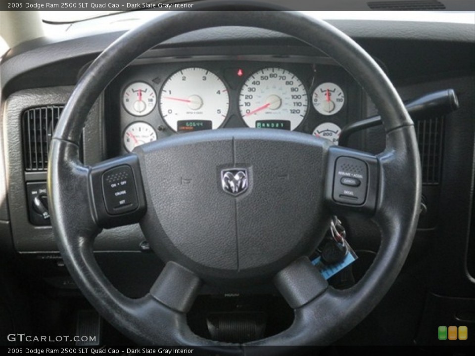 Dark Slate Gray Interior Steering Wheel for the 2005 Dodge Ram 2500 SLT Quad Cab #64488801
