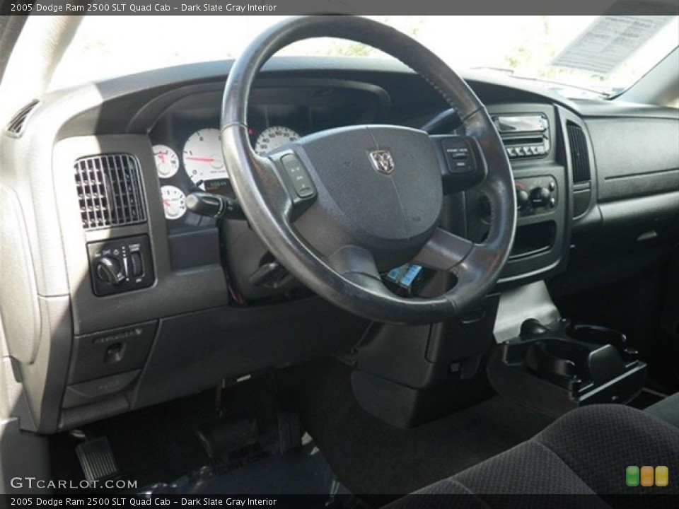 Dark Slate Gray Interior Steering Wheel for the 2005 Dodge Ram 2500 SLT Quad Cab #64488834