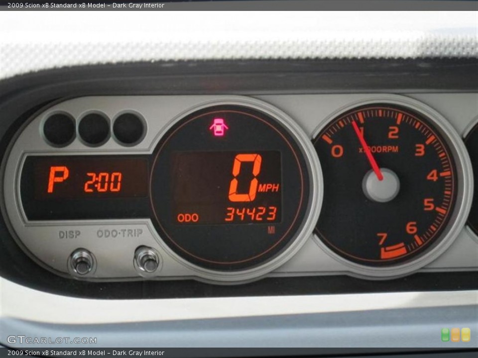 Dark Gray Interior Gauges for the 2009 Scion xB  #64488885