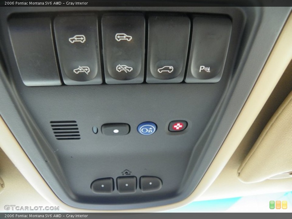 Gray Interior Controls for the 2006 Pontiac Montana SV6 AWD #64497843