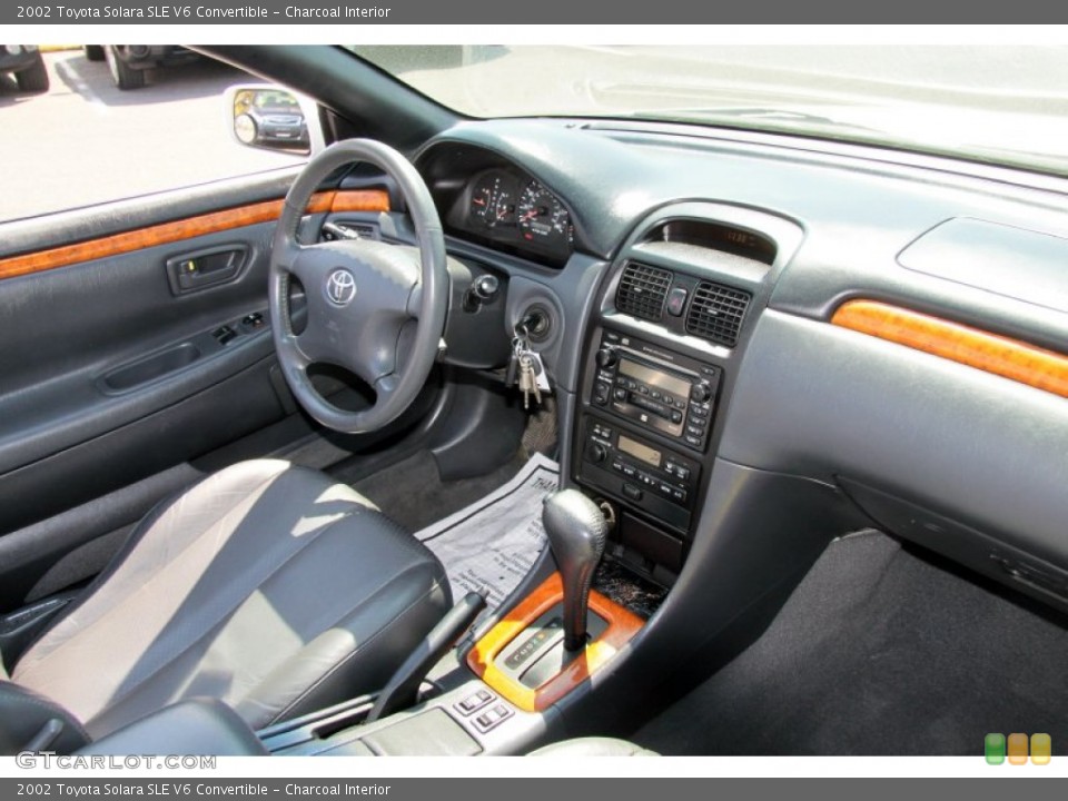 Charcoal Interior Photo for the 2002 Toyota Solara SLE V6 Convertible #64501743