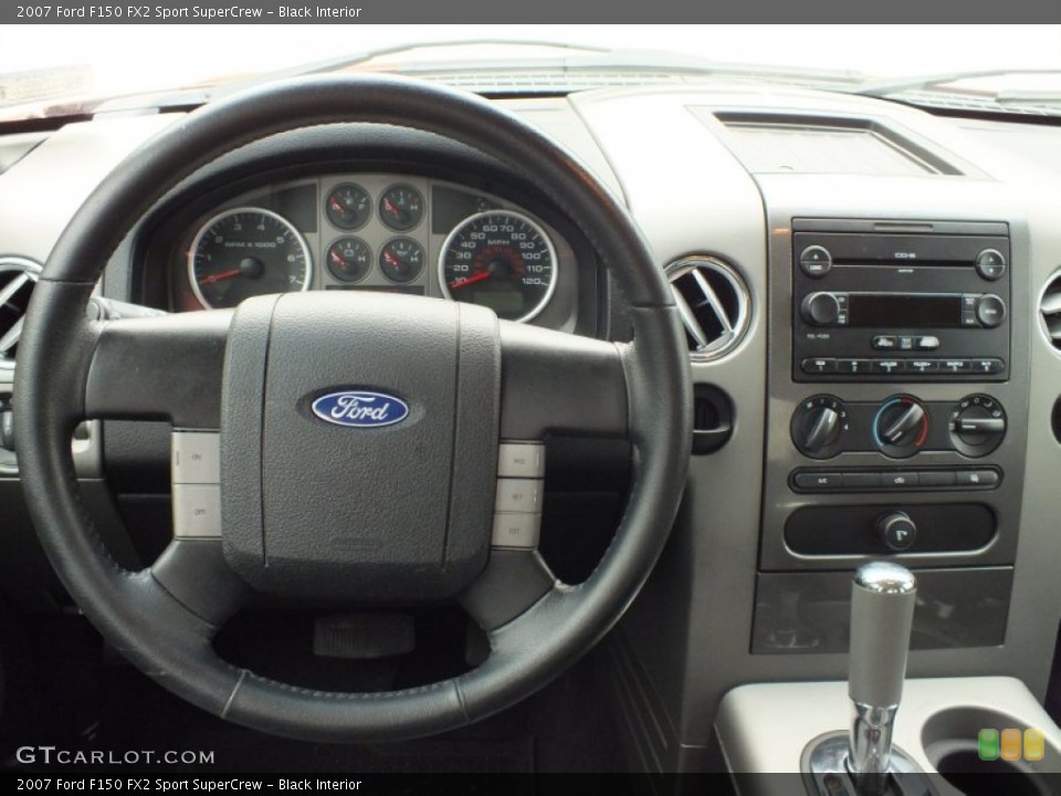 Black Interior Steering Wheel for the 2007 Ford F150 FX2 Sport SuperCrew #64512627