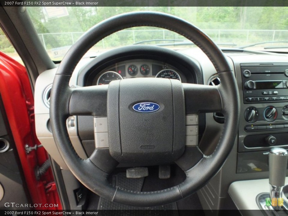 Black Interior Steering Wheel for the 2007 Ford F150 FX2 Sport SuperCrew #64512636