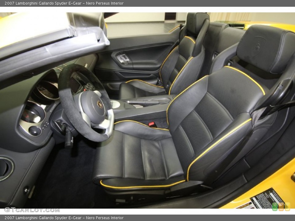 Nero Perseus Interior Photo for the 2007 Lamborghini Gallardo Spyder E-Gear #64522083