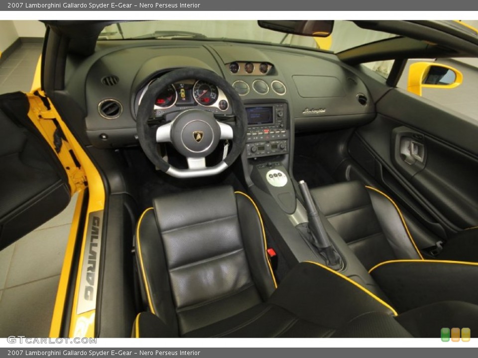 Nero Perseus Interior Photo for the 2007 Lamborghini Gallardo Spyder E-Gear #64522281